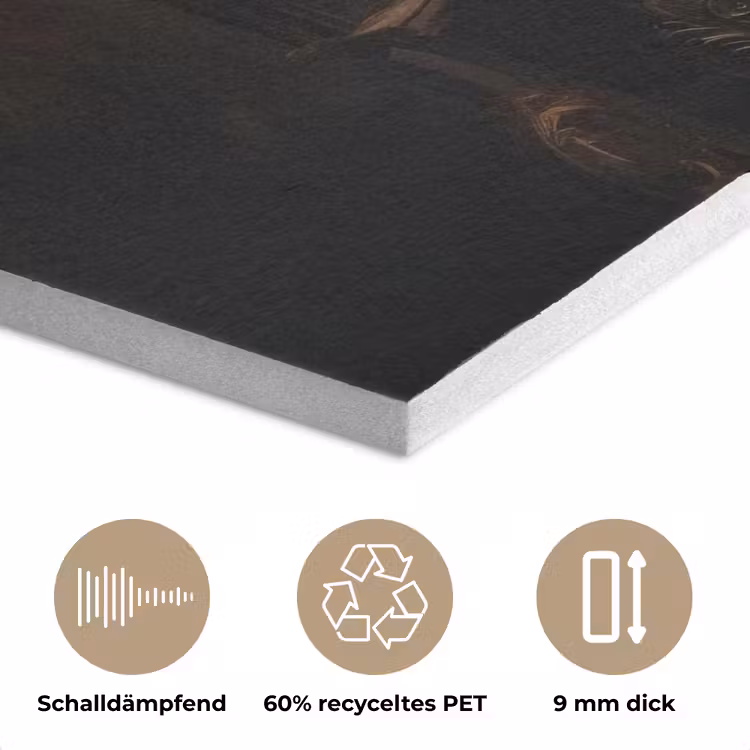 Ijsbeer - Hoed - Bril - Stoel PET vilt klein -closeup_DE