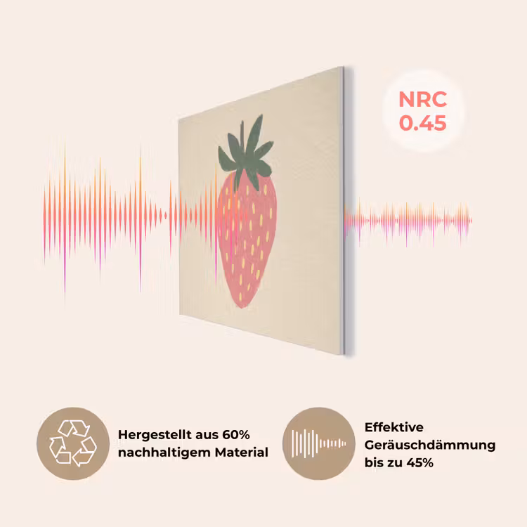 Aardbei - Minimalistisch - Rood - Fruit PET vilt klein -USP_DE