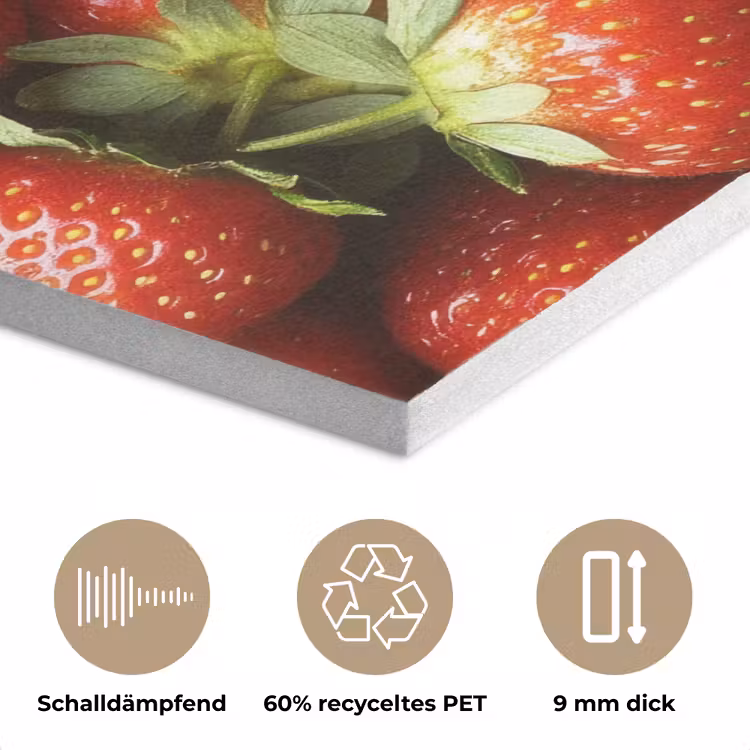 Aardbei - Fruit - Rood PET vilt klein -closeup_DE