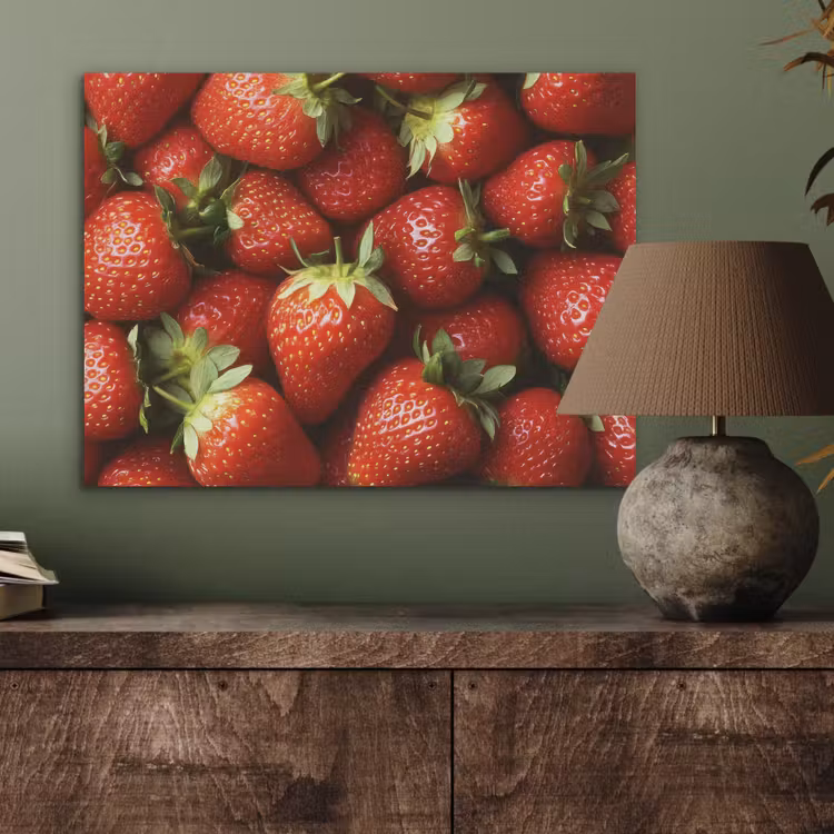 Aardbei - Fruit - Rood PET vilt klein -sfeer2