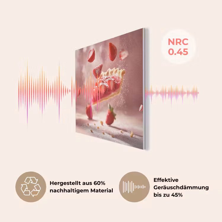 Aardbei - Taart- Eten - Roze PET vilt klein -USP_DE