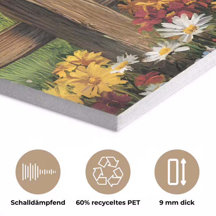 Ezels - Bloemen - Zomers PET vilt klein -closeup_DE