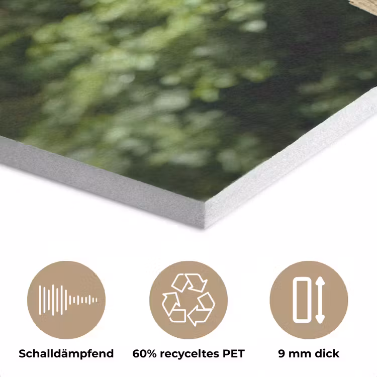 Uil - Boomstronk - Bos - Lucht PET vilt klein -closeup_DE