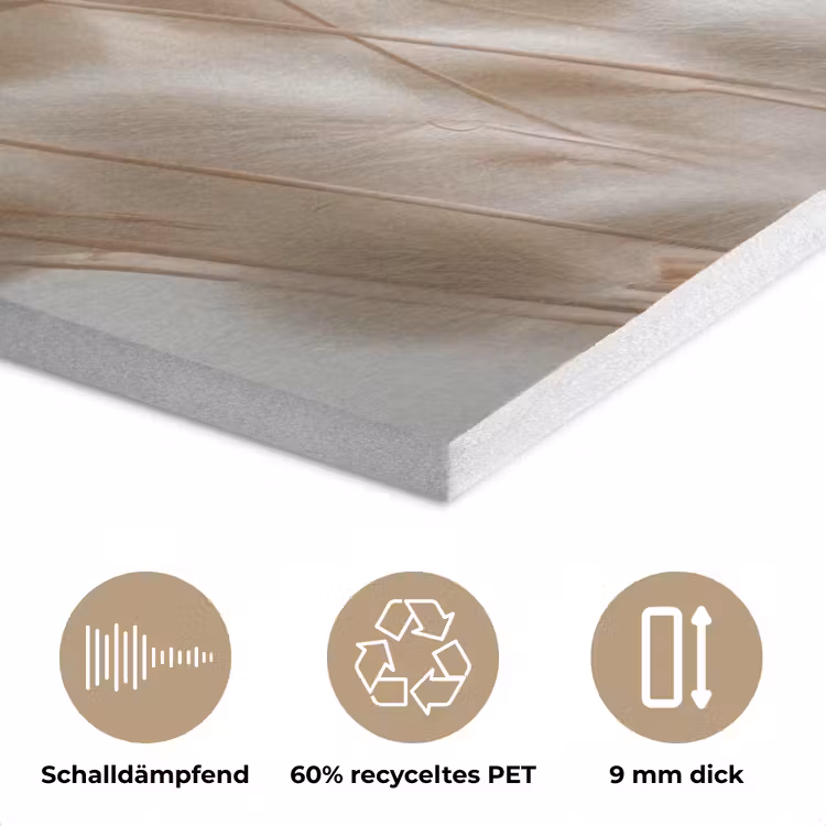 Pluimen - Beige - Minimalistisch PET vilt klein -closeup_DE