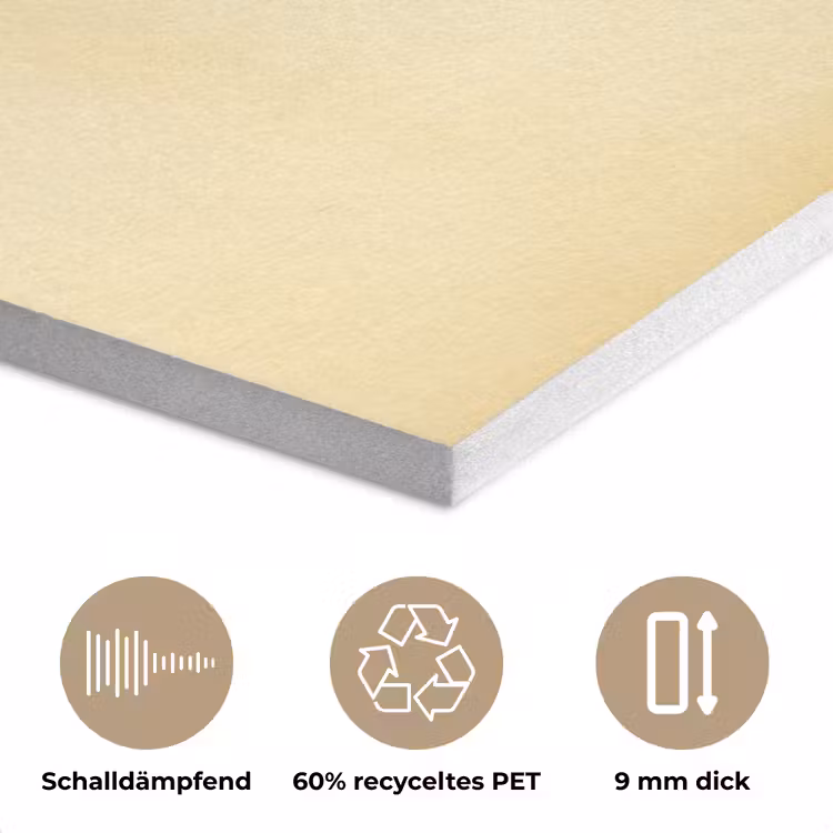 Vis - Sierlijk - Rugvin - Geel PET vilt klein -closeup_DE
