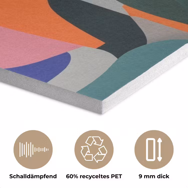 Vormen - Ritmisch - Kleuren - Abstract PET vilt klein -closeup_DE