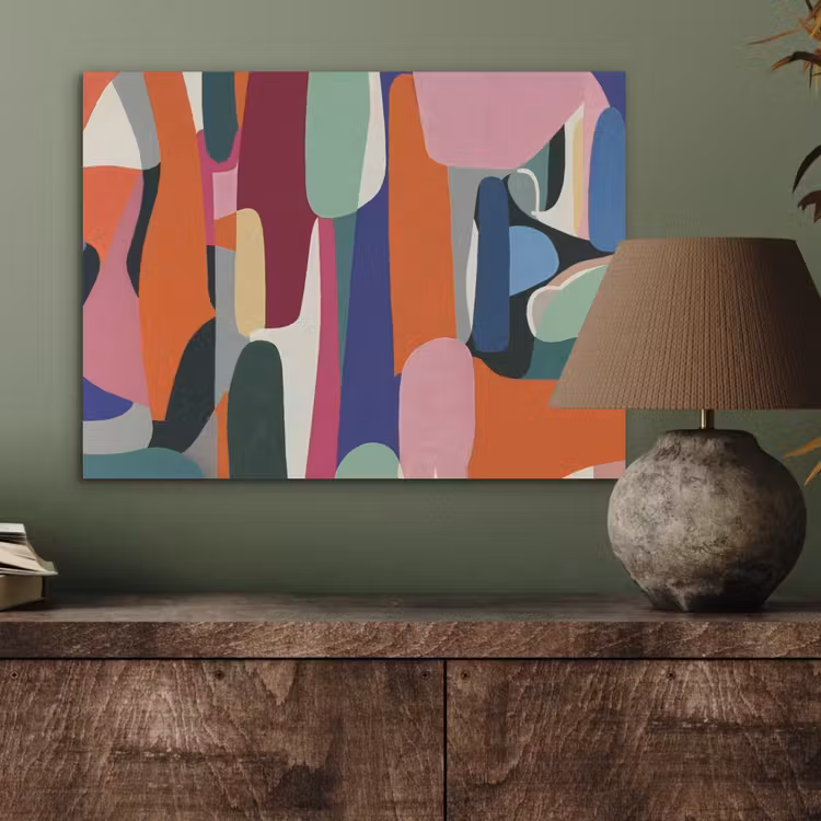 Vormen - Ritmisch - Kleuren - Abstract PET vilt klein -sfeer2