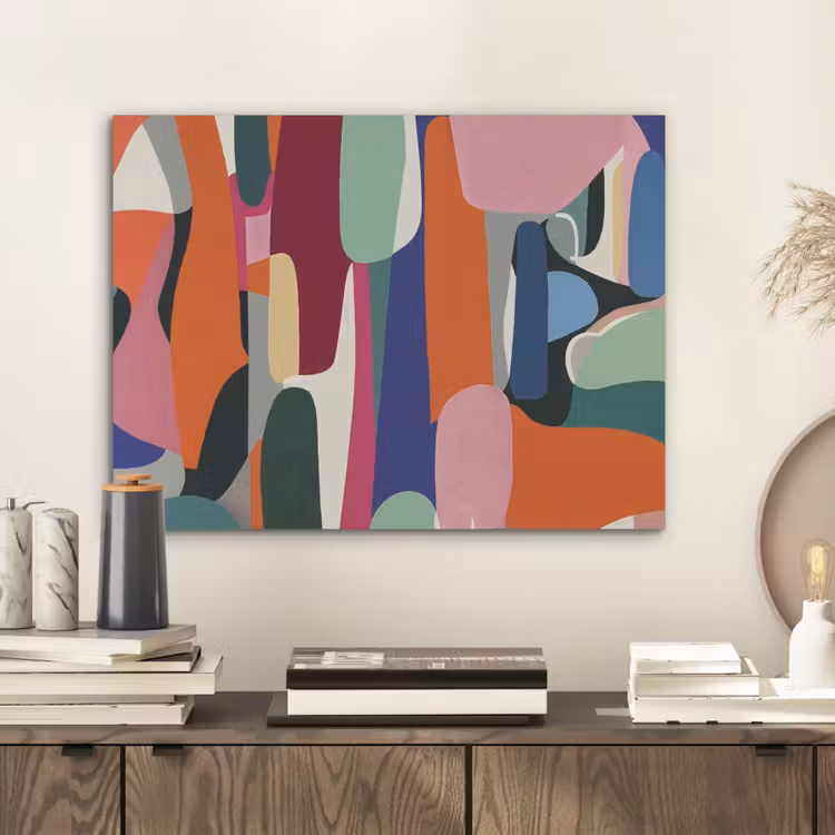 Vormen - Ritmisch - Kleuren - Abstract PET vilt klein -sfeer1