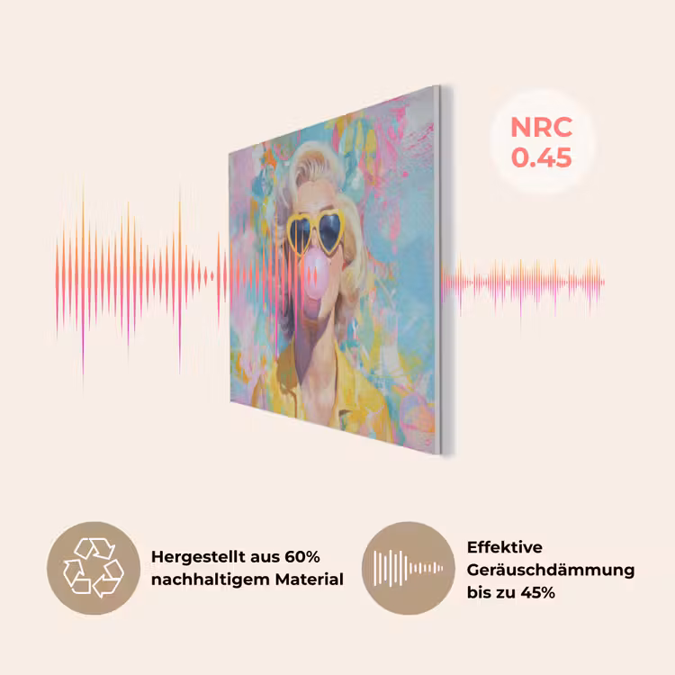 Vrouw - Blond - Roze kauwgom - Kleurrijk - Pastel PET vilt klein -USP_DE