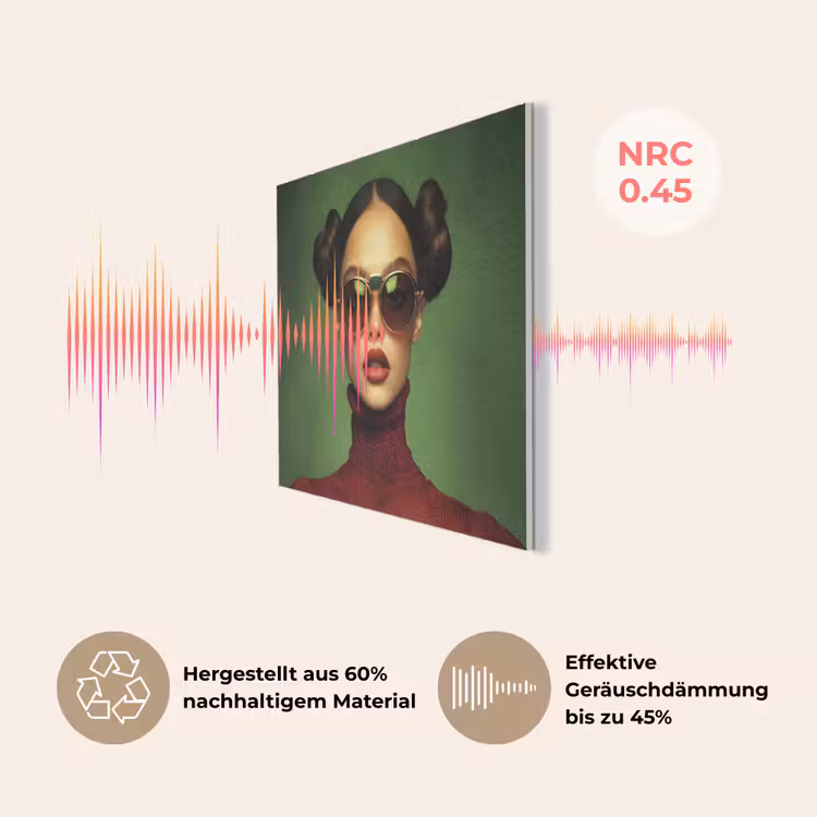 Vrouw - Groen - Bril - Aesthetic - Modern PET vilt klein -USP_DE