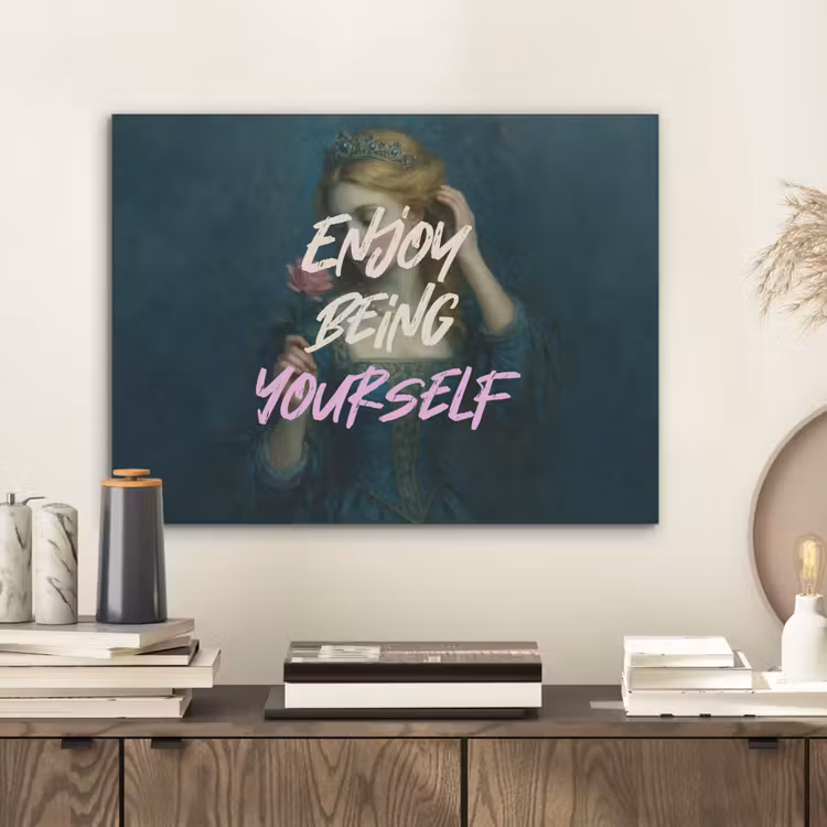 Vrouw - Roos - Quote PET vilt klein -sfeer1