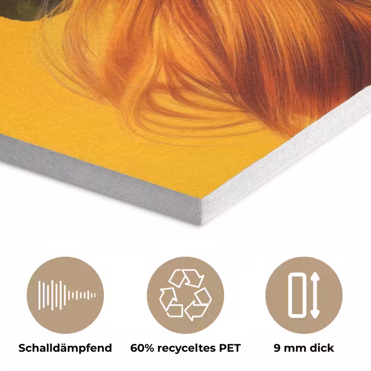 Vrouw - Citroenen - Bloesem - Geel PET vilt klein -closeup_DE