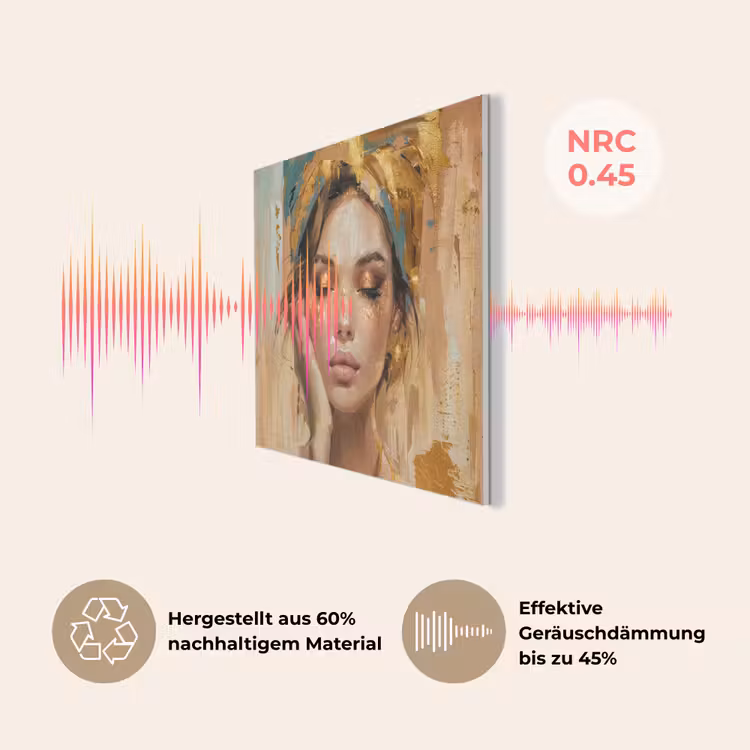 Vrouwen - Portret - Luxe - Goud PET vilt klein -USP_DE