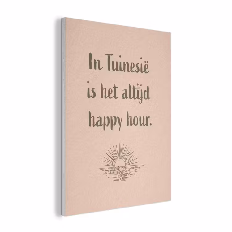 Tuin - Roze - Quote - Zon PET vilt klein -3d