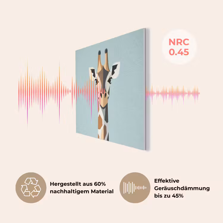 Giraffe - Illustratie - Bruin - Minimalistisch PET vilt klein -USP_DE