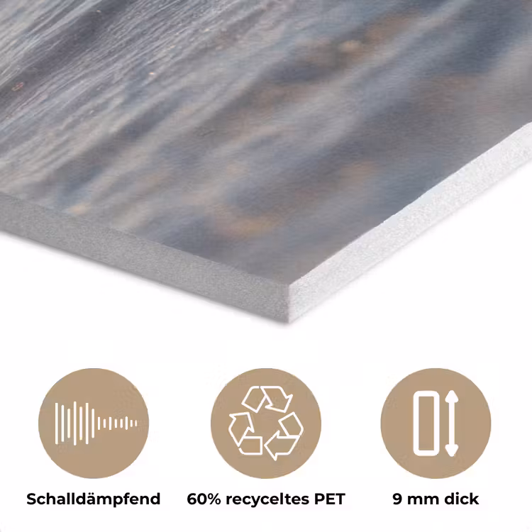 Glazenfles - Post - Zee - Zand PET vilt klein -closeup_DE