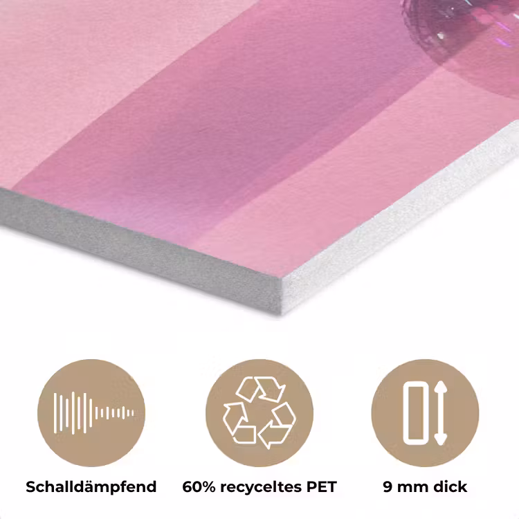 Glitter - Discobol - Roze - Kersen PET vilt klein -closeup_DE