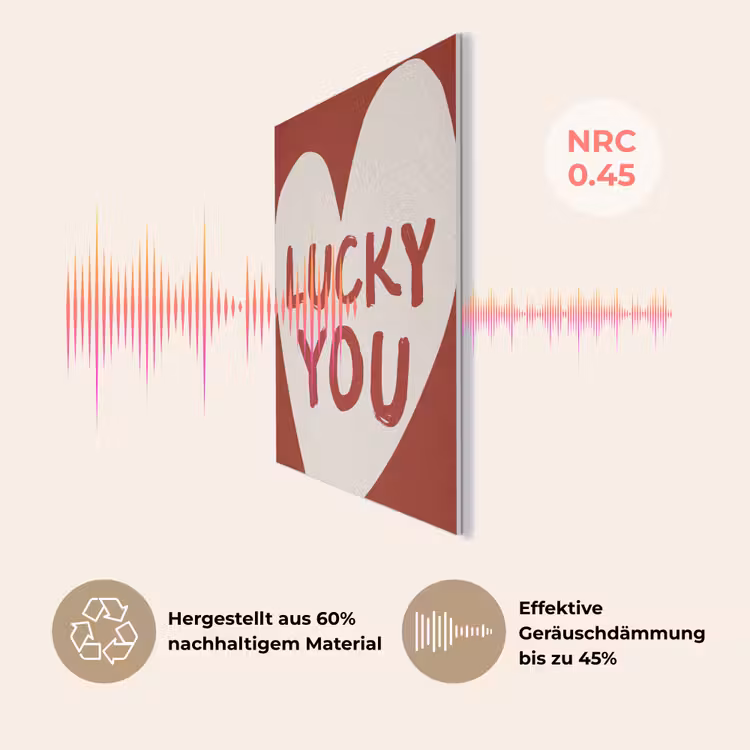 Lucky - Hart - Rood PET vilt klein -USP_DE