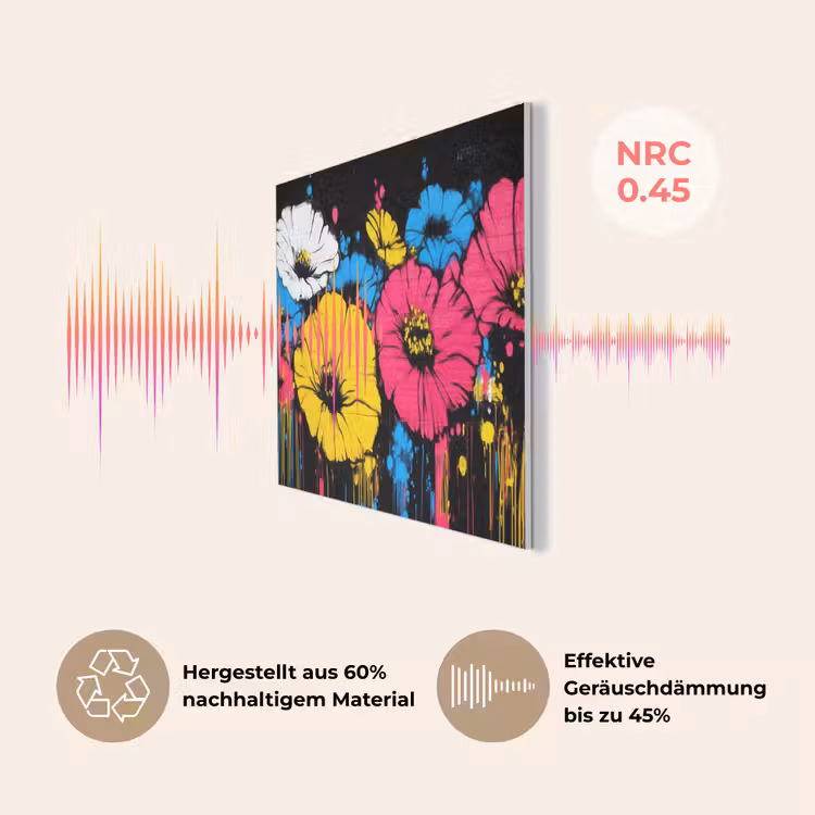 Graffiti - Bloemen - Kleur PET vilt middel -USP_DE