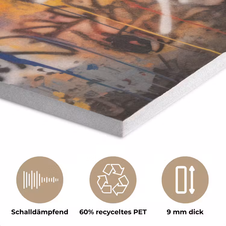 Graffiti - Jongen - Kleuren - Kunst - Street Art PET vilt klein -closeup_DE