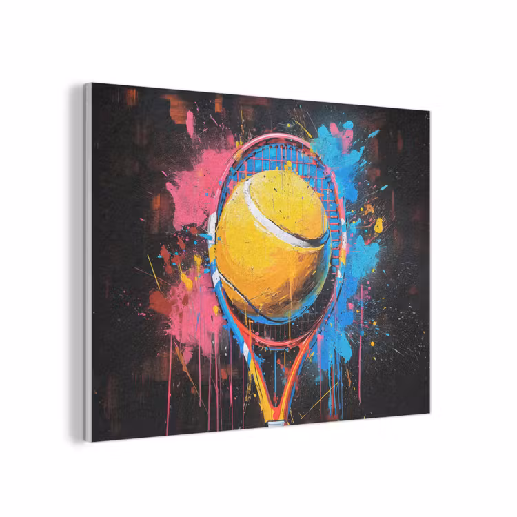 Graffiti - Tennis - Sport - Racket PET vilt klein -3d
