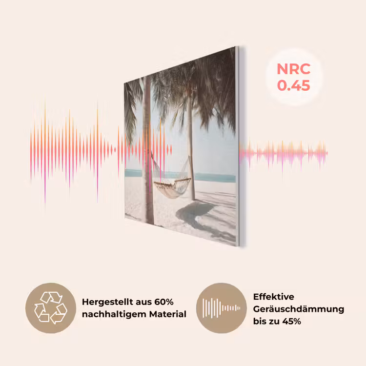 Hangmat - Palmbomen - Strand - Zee PET vilt klein -USP_DE