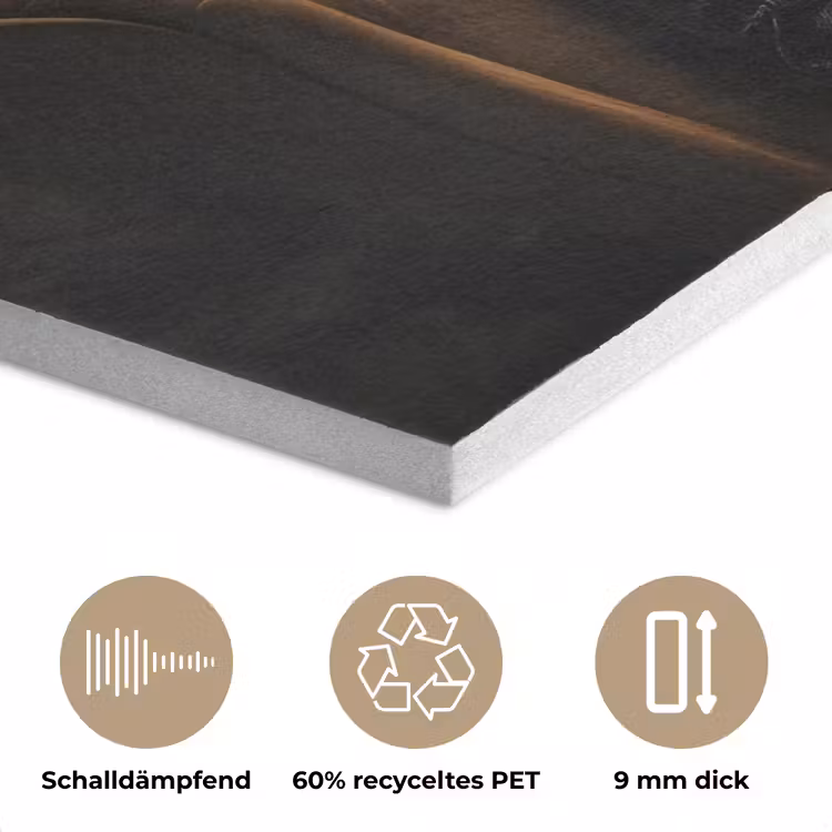 Hert - Zonnebril - Zwart - Pak PET vilt klein -closeup_DE