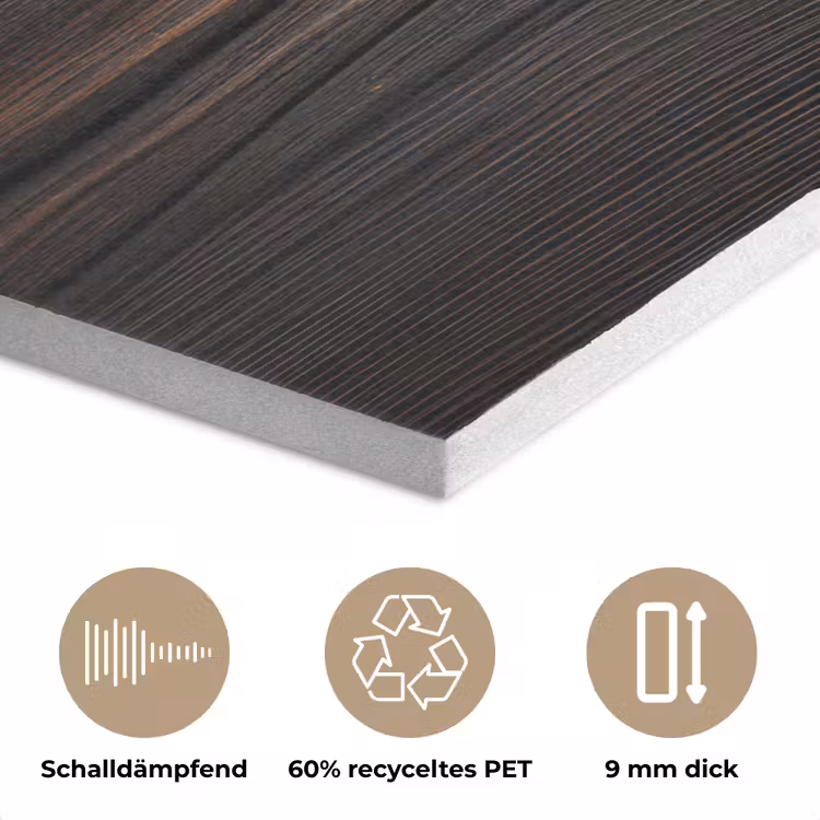 Hout - Grillige nerven PET vilt klein -closeup_DE