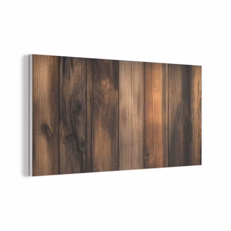 Hout - Rustiek - Donkere Planken PET vilt middel -3d