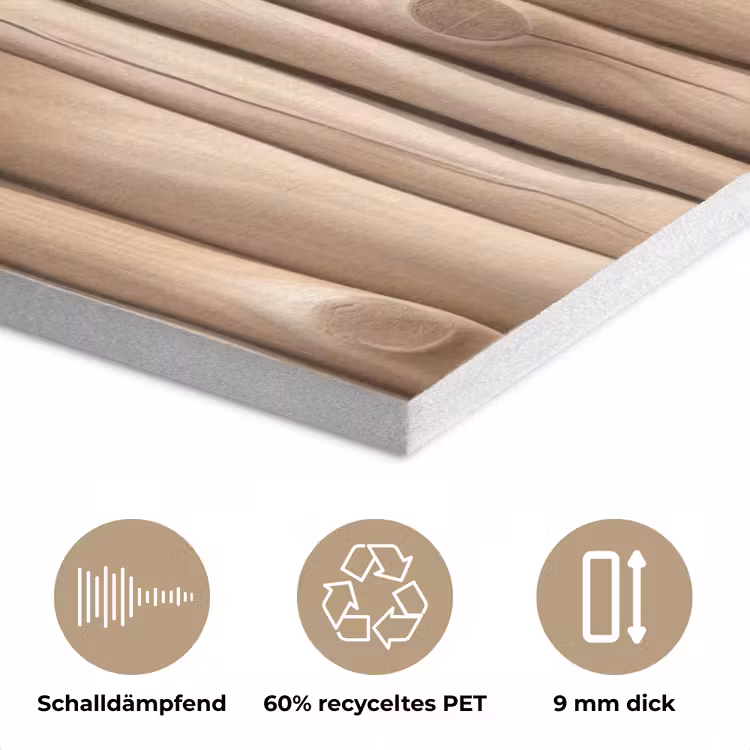 Hout - Stam - Lichtbruin PET vilt middel -closeup_DE