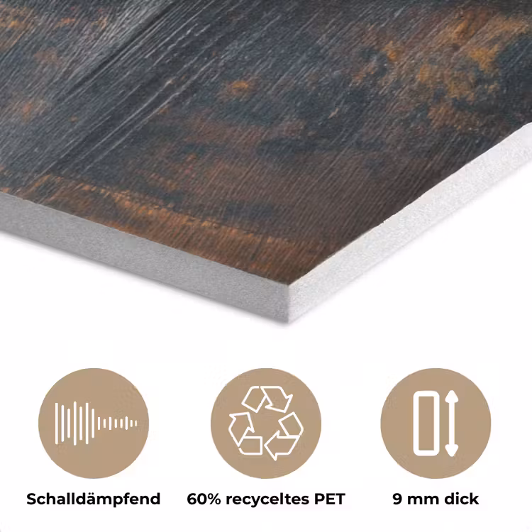 Houten - Hart - Kleurrijke - Specerijen PET vilt klein -closeup_DE