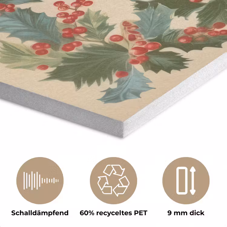 Hulstrand - Bessen - Beige PET vilt klein -closeup_DE