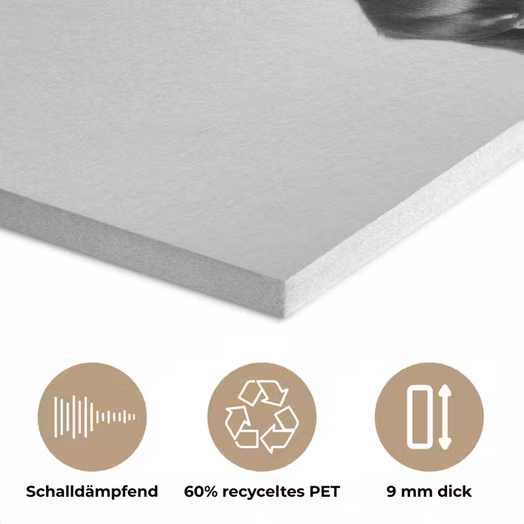 Hond - Zwart - Wijnglas - Zonnebril PET vilt klein -closeup_DE
