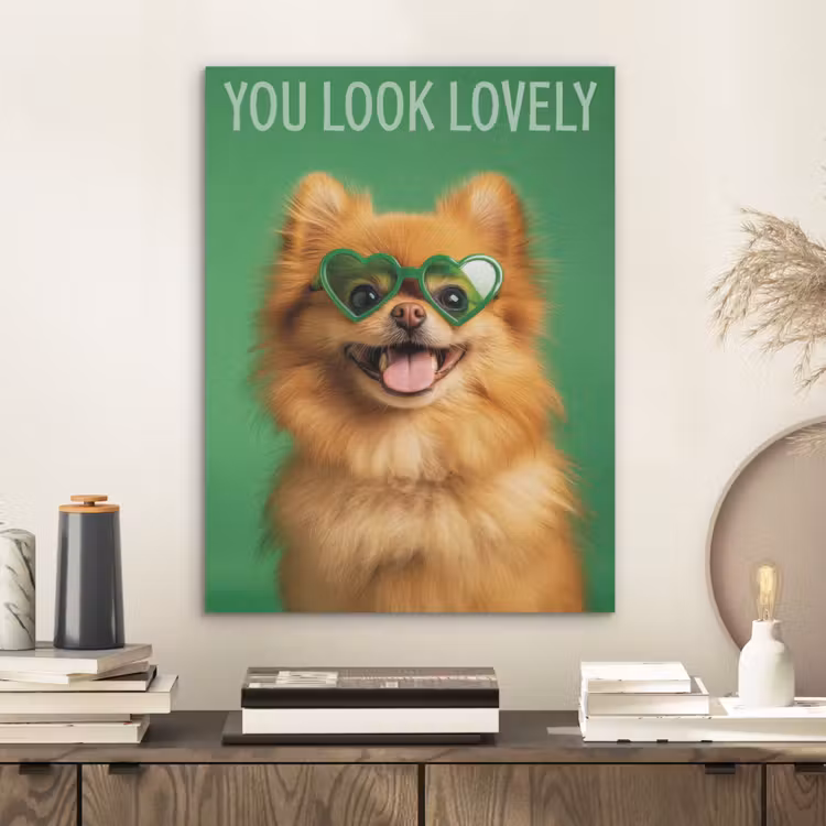 Hond - Zonnebril - Valentijn - Love PET vilt klein -sfeer1