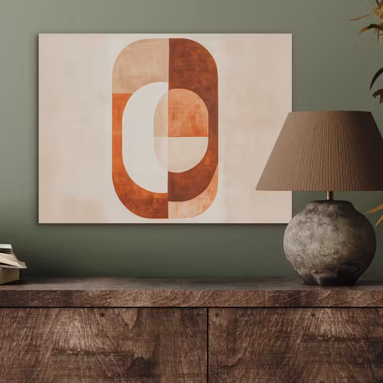 Illustratie - Abstract - Vormen - Rood PET vilt klein -sfeer2