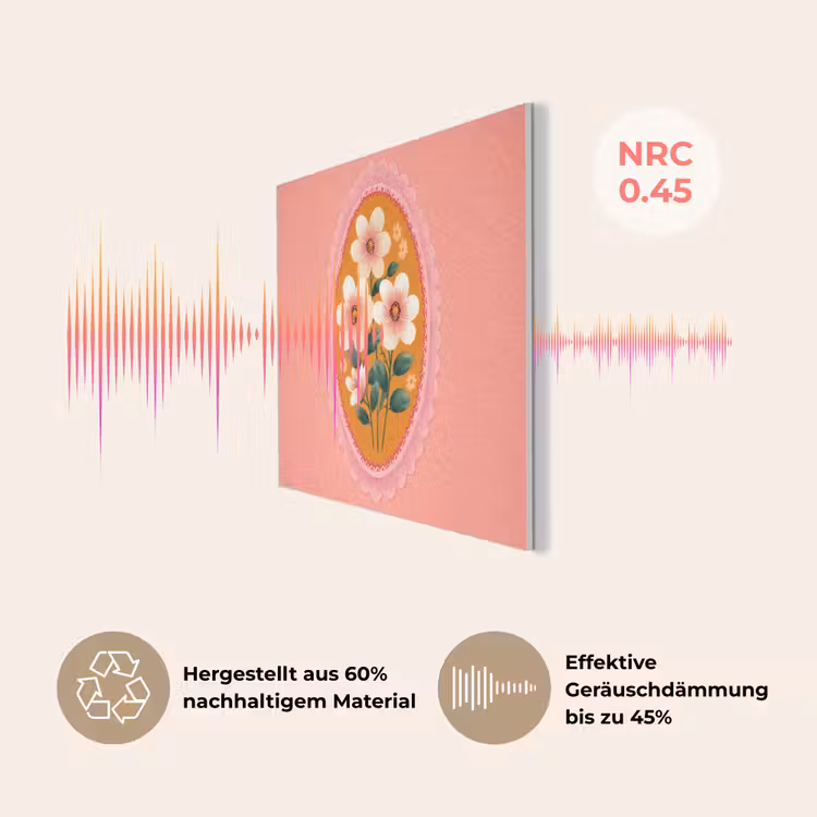 Illustratie - Bloemen - Rand - Roze PET vilt klein -USP_DE