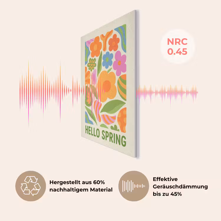 Illustratie - Bloemen - Quote - Kleurrijk PET vilt klein -USP_DE