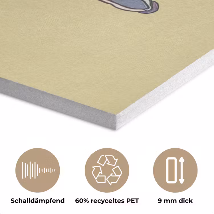 Illustratie - Bord - Bestek - Beige PET vilt klein -closeup_DE