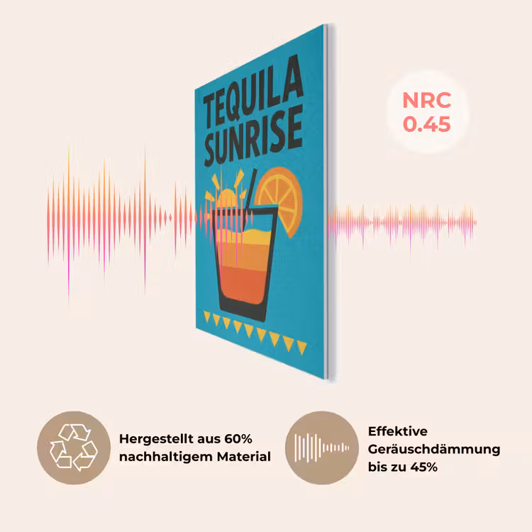 Illustratie - Tequila - Glas - Blauw PET vilt klein -USP_DE
