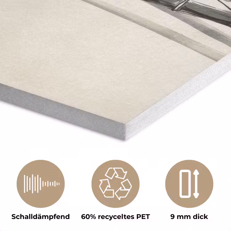 Japandi - Bamboe - Beige PET vilt klein -closeup_DE