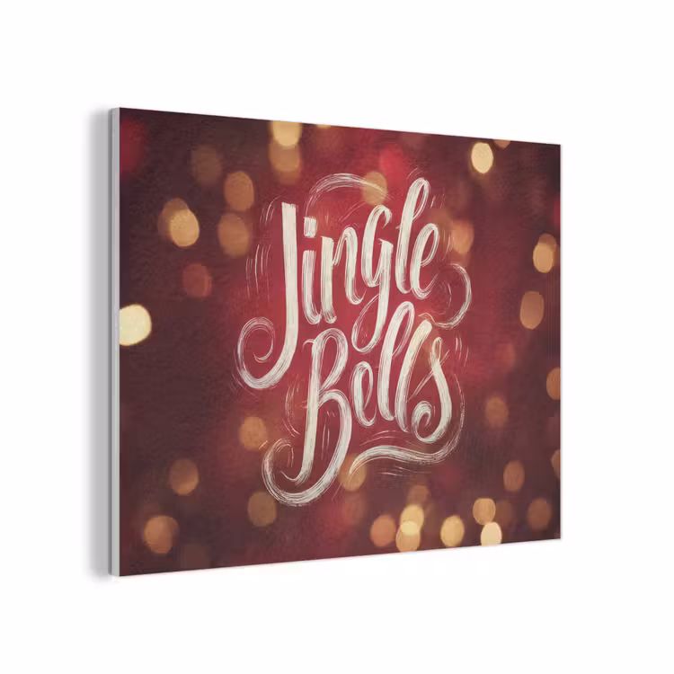 Jingle - Bells - Kerst - Rood PET vilt klein -3d