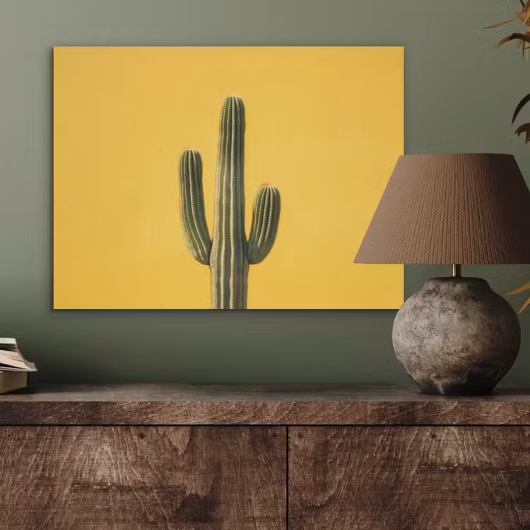 Cactus - Groen - Minimalistisch PET vilt klein -sfeer2