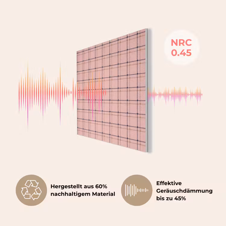 Plaid - Patroon - Gestreept - Roze PET vilt klein 837 -USP_DE