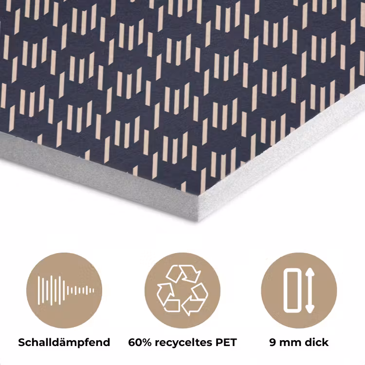 Plaid - Patroon - Ruit - Blauw PET vilt klein 837 -closeup_DE