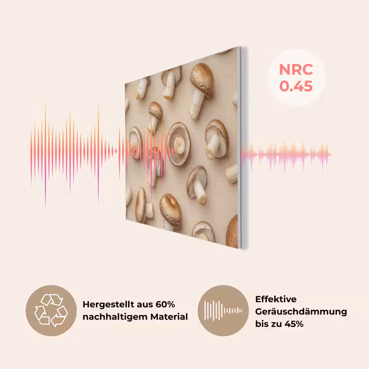 Kastanje Champignons - Beige PET vilt klein -USP_DE