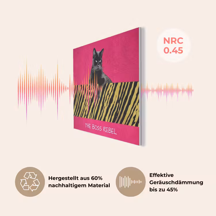 Kat - Baas - Roze - Tijgerprint PET vilt klein -USP_DE