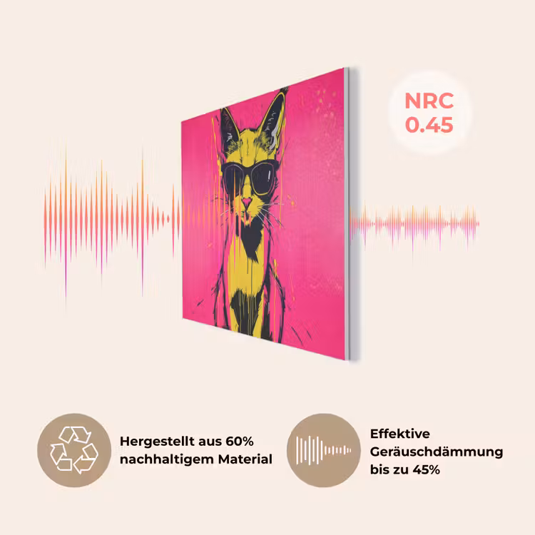 Kat - Art - Zonnebril - Roze PET vilt klein -USP_DE