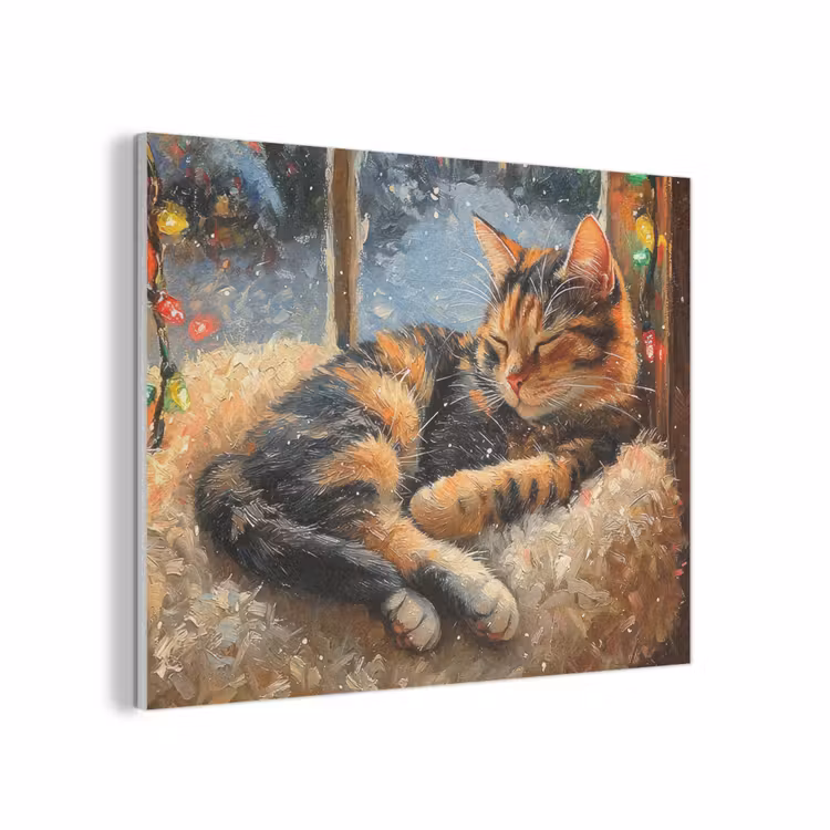 Kat - Kerst - Winter - Dier PET vilt klein -3d