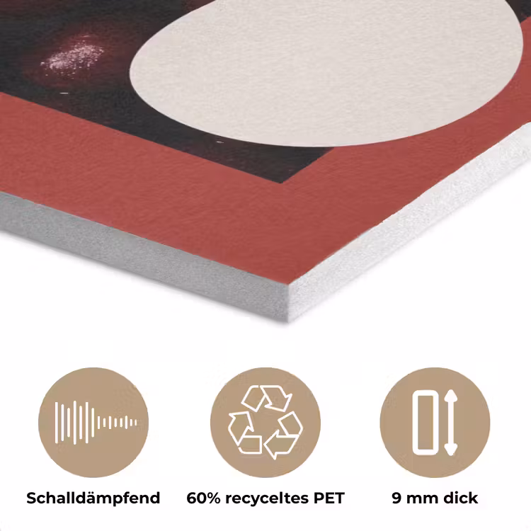 Kersen - Illustratie - Rood PET vilt klein -closeup_DE
