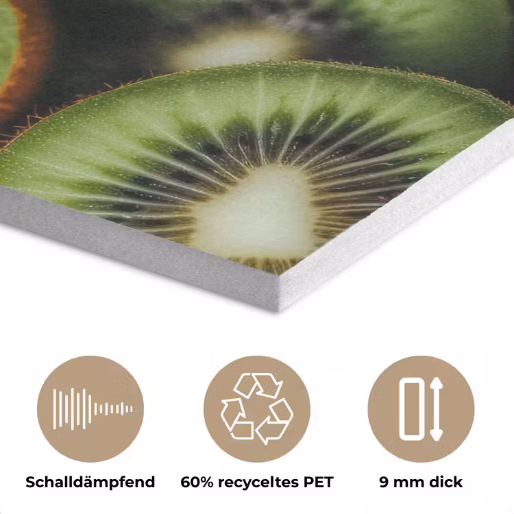 Kiwi - Fruit - Groen PET vilt klein -closeup_DE